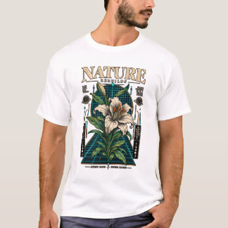 ヴィンテージ サイバー ボタニカル ナチュラル リビルド Tシャツ