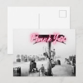 ヴィンテージ サイモダンシティ シーン サンクス ポストカード (正面/裏面)