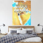 ヴィンテージ サウジアラビア旅行ポスター キャンバスプリント (インサイチュ (寝室))