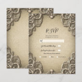 ヴィンテージ サザンチャーム バルコニー ラック ウェディング RSVP 招待状 (正面/裏面)