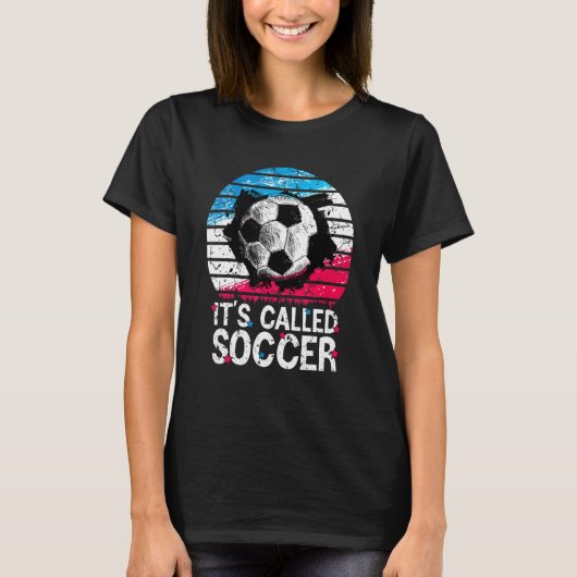 ヴィンテージ サッカー選手 It's Called Soccer futbol U Tシャツ (正面)