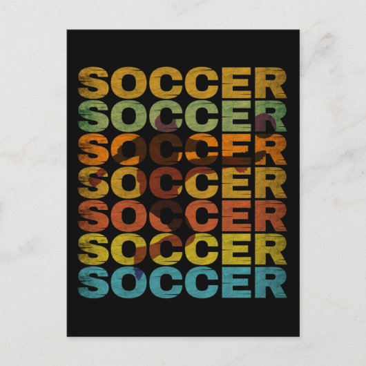 ヴィンテージ サッカー ポストカード (正面)