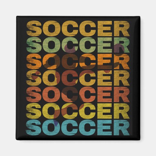 ヴィンテージ サッカー マグネット (正面)