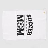 ヴィンテージ サッカー ママ シャツ ベクター デザイン_1 ゴルフタオル (横)