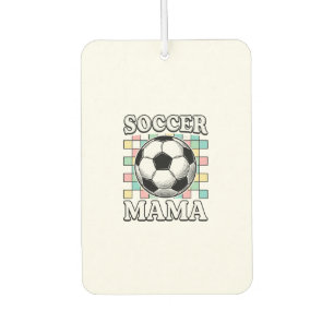 ヴィンテージ サッカー ママ 彫刻 Tシャツ デザイン 1 カーエアーフレッシュナー