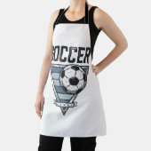 ヴィンテージ サッカー 三角バッジ Tシャツ デザイン (2 エプロン (インサイチュ)
