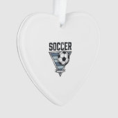 ヴィンテージ サッカー 三角形 バッジ Tシャツ デザイン (2 オーナメント (正面)