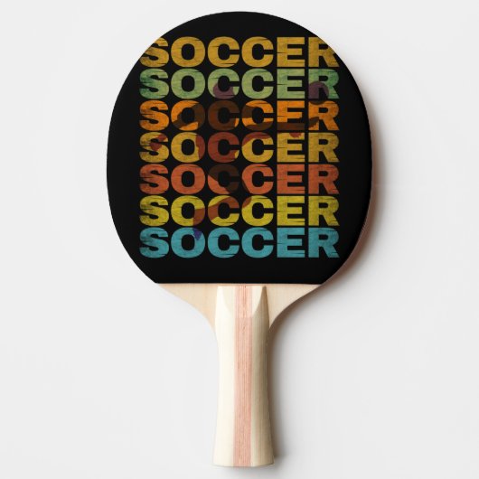 ヴィンテージ サッカー 卓球ラケット (正面)