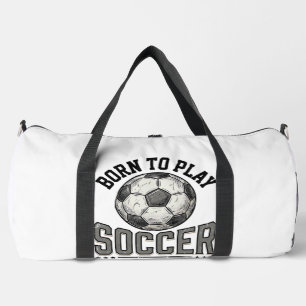 ヴィンテージ サッカー 誕生日に遊ぶ 学校Tシャツ デザイン 1 ダッフルバッグ