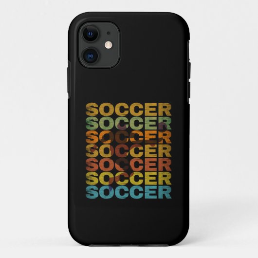 ヴィンテージ サッカー Case-Mate iPhoneケース (裏面)
