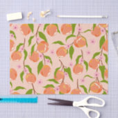 ヴィンテージ サマー ピーチ フルーツ ボヘミア カップルシャワー 薄葉紙 (クラフト)