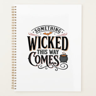 ヴィンテージ・サムシングウィキッド・ハロウィンTシャツデザイン_1 プランナー手帳