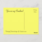 ヴィンテージ サンキラフラワー イエロー - ポストカード (裏面)