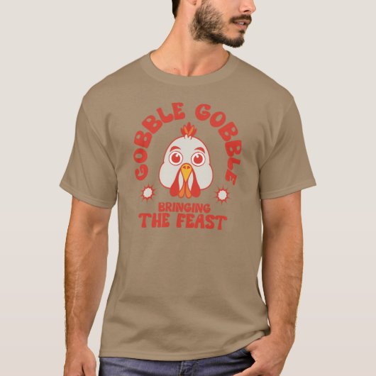 ヴィンテージ・サンクスギビング・ターキー Tシャツ (正面)