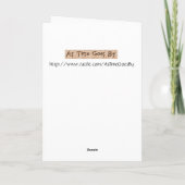 ヴィンテージ – サンタが帰り道。 シーズンカード (裏面)