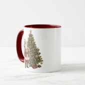 ヴィンテージ サンタとクリスマスツリー マグカップ (正面左)