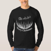 ヴィンテージ サンタのそり クリスマス Tシャツ (正面)