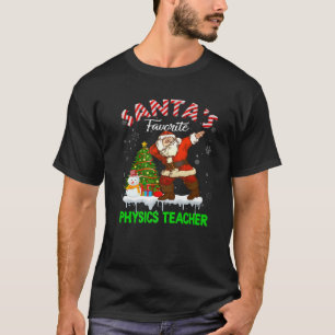 ヴィンテージ・サンタの物お気に入りの理先生のクリスマスツリー Tシャツ