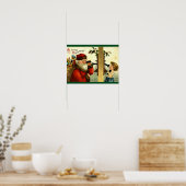 ヴィンテージ – サンタの電話 ポスター (キッチン)