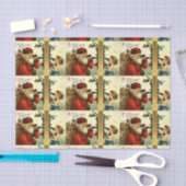 ヴィンテージ – サンタの電話 薄葉紙 (クラフト)