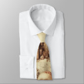 ヴィンテージ・サンタアートワーク。セピア調髪美術 ネクタイ (タイ)