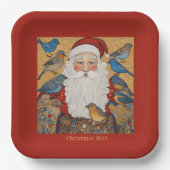 ヴィンテージ・サンタクリスマス ペーパープレート (正面)