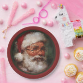 ヴィンテージ・サンタクリスマス ペーパープレート (パーティー)