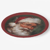 ヴィンテージ・サンタクリスマス ペーパープレート (アングル)