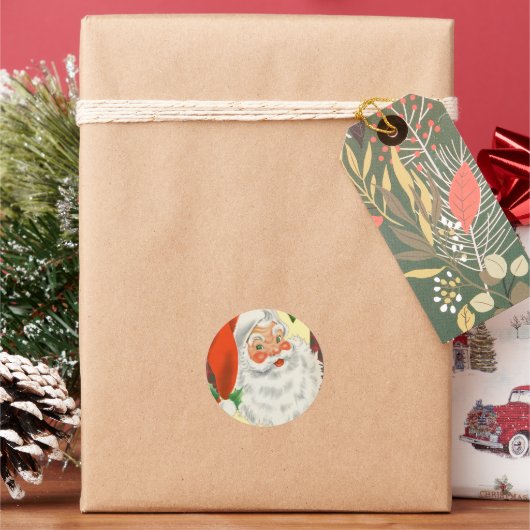 ヴィンテージ・サンタクリスマス ラウンドシール (クリスマス)