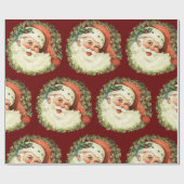 ヴィンテージ・サンタクリスマス ラッピングペーパー (フラット)