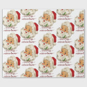 ヴィンテージ・サンタクリスマス ラッピングペーパー (フラット)