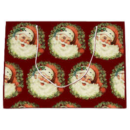 ヴィンテージ・サンタクリスマス ラージペーパーバッグ