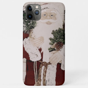 ヴィンテージ サンタクロースの肖像 クリスマス ホリデー iPhone 11 PRO MAXケース