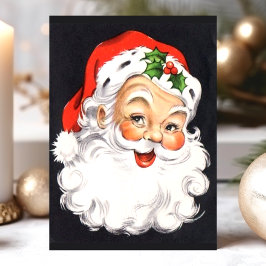 ヴィンテージ サンタクロースの顔 クリスマス