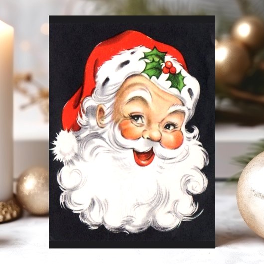 ヴィンテージ サンタクロースの顔 クリスマス