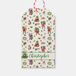 ヴィンテージ サンタクロース オーダーメイド クリスマス ギフトタグ