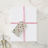 ヴィンテージ サンタクロース オーダーメイド クリスマス ギフトタグ (より糸付き)