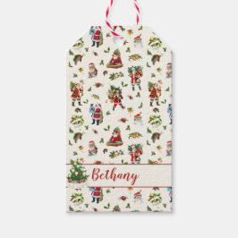 ヴィンテージ サンタクロース オーダーメイド クリスマス ギフトタグ
