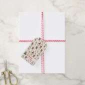 ヴィンテージ サンタクロース オーダーメイド クリスマス ギフトタグ (より糸付き)
