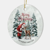 ヴィンテージ サンタクロース クリスマス オーナメント (左)