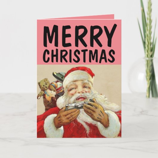 ヴィンテージ サンタクロース クリスマス カード (正面)