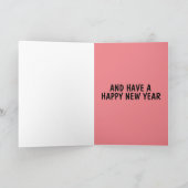 ヴィンテージ サンタクロース クリスマス カード (内部)