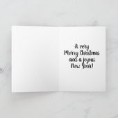 ヴィンテージ サンタクロース クリスマス グリーティング カード (内部)