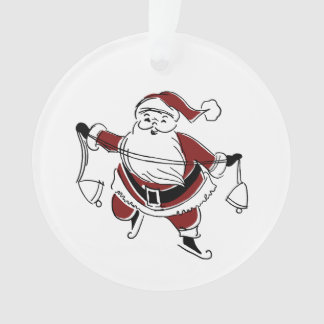ヴィンテージ サンタ アクリルクリスマスオーナメント オーナメント
