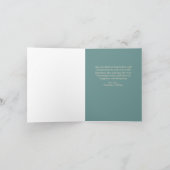 ヴィンテージ・サンタ・オン・スキース・グリーティング・カード シーズンカード (内部)