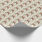 ヴィンテージ サンタ スキー ラッピングペーパー (角)