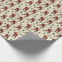 ヴィンテージ サンタ ホッケー ギフト包装紙