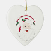 ヴィンテージ·サンタ·メイキング·クリスマス·ドリ来ームズ·トゥルー！ セラミックオーナメント (右)