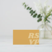 ヴィンテージ サン ウェディング インビテーション RSVP カード (スタンド正面)