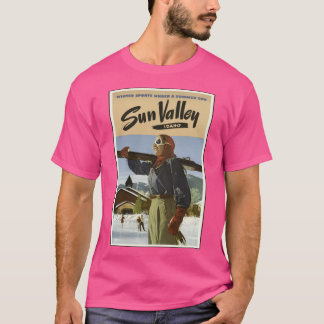 ヴィンテージ サン・バレー アイダホ スキーデザイン オーバーサイズ Tシャツ